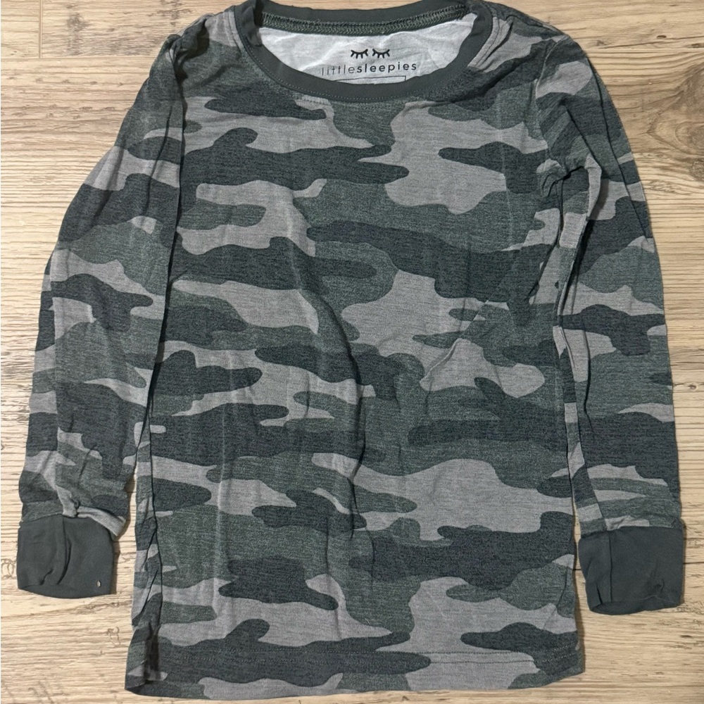 Little Sleepies Green and Gray Long Sleeve Shirt